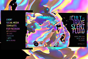 Abstract 3D Fluid Banners Template, a Social Media Template by Black Cat Studio (Thumbnail 3 of 7)