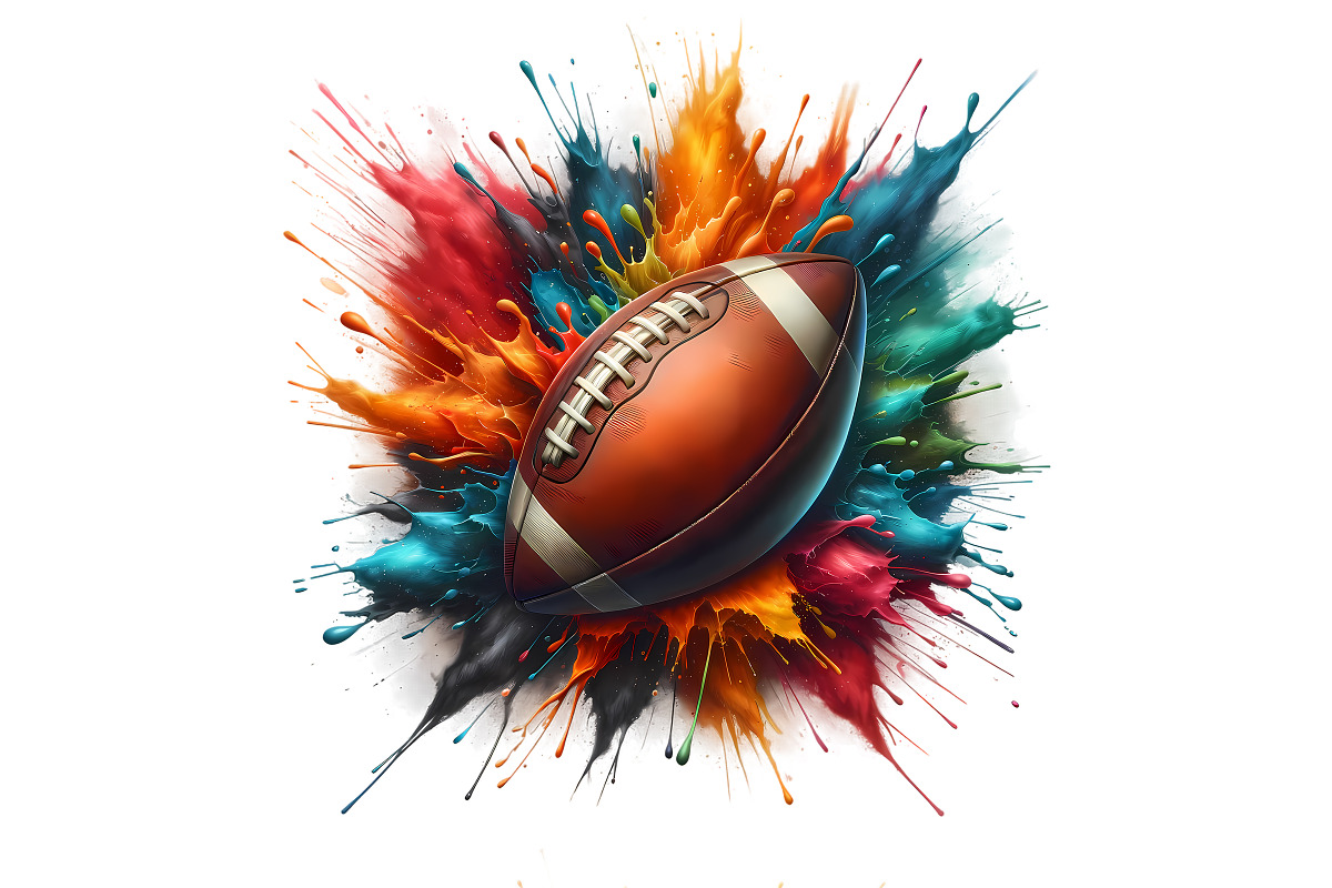 Color Splash Sports Ball Clipart Set, a Sport Illustration by DoubleTwists (Photo 5 of 5)