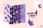 Watercolor Crystals - Amethyst, an Illustration by Nat (Thumbnail 3 of 3)