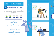 People Business Lottie Animations, a Templates & Theme by lottie pro (Thumbnail 1 of 7)