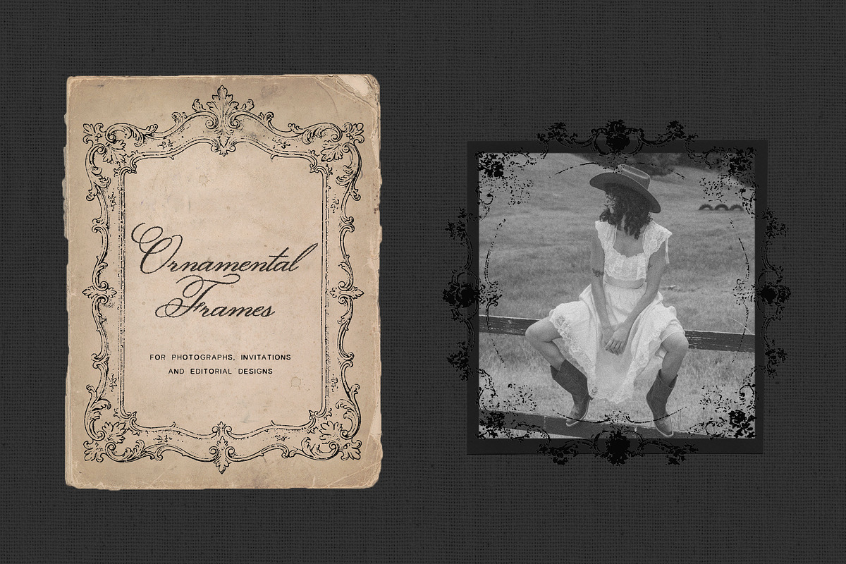 L’Atelier Vintage Ornamental Frames, an Object Graphic by lerinartstudio (Photo 2 of 11)