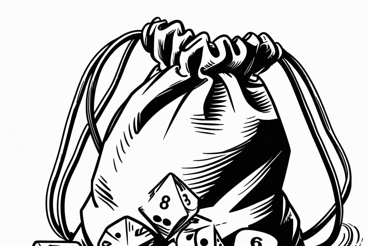Dice Bag Silhouette Bundle, an Illustration by Designs_River (Photo 2 of 9)