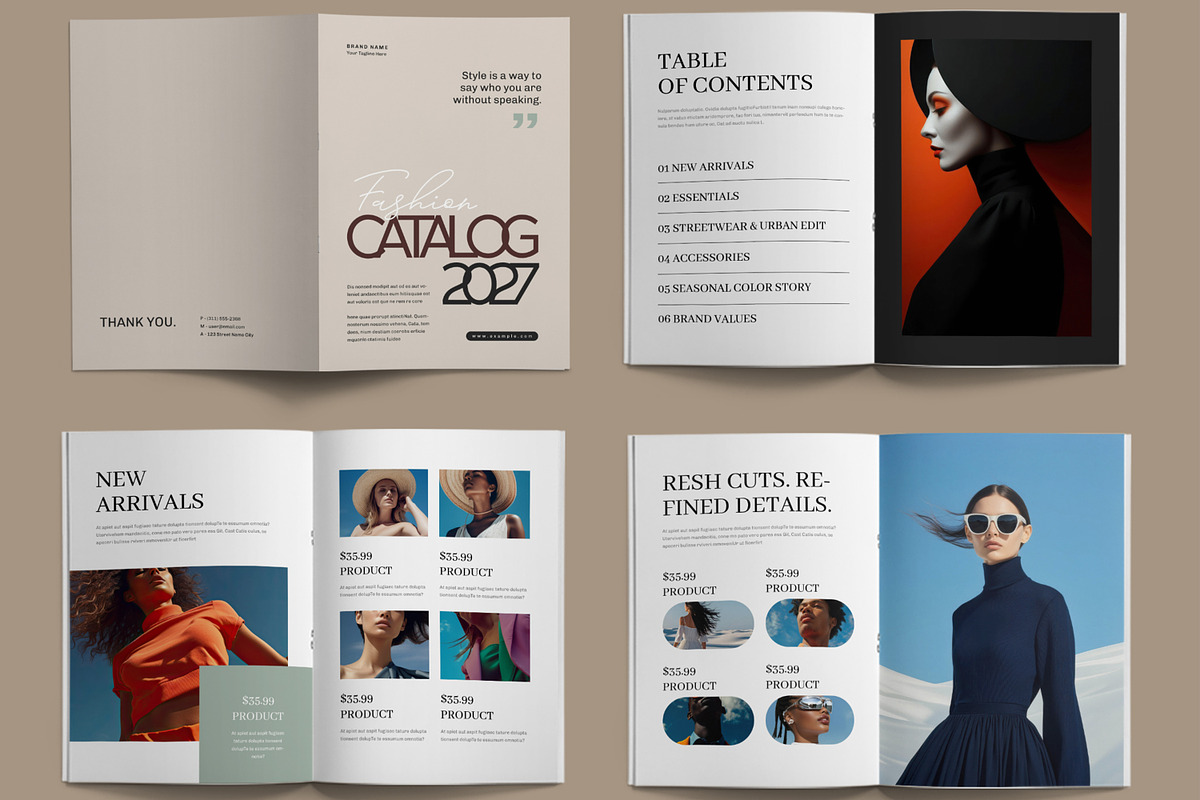 Fashion Catalog Brochure Design, a Brochure Template by ContestDesign (Photo 2 of 3)