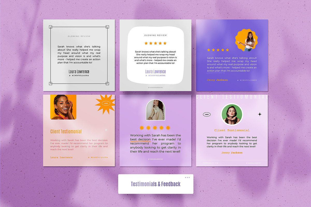 Energetic Instagram Templates CANVA, a Social Media Template by AndrewPixel (Photo 12 of 27)