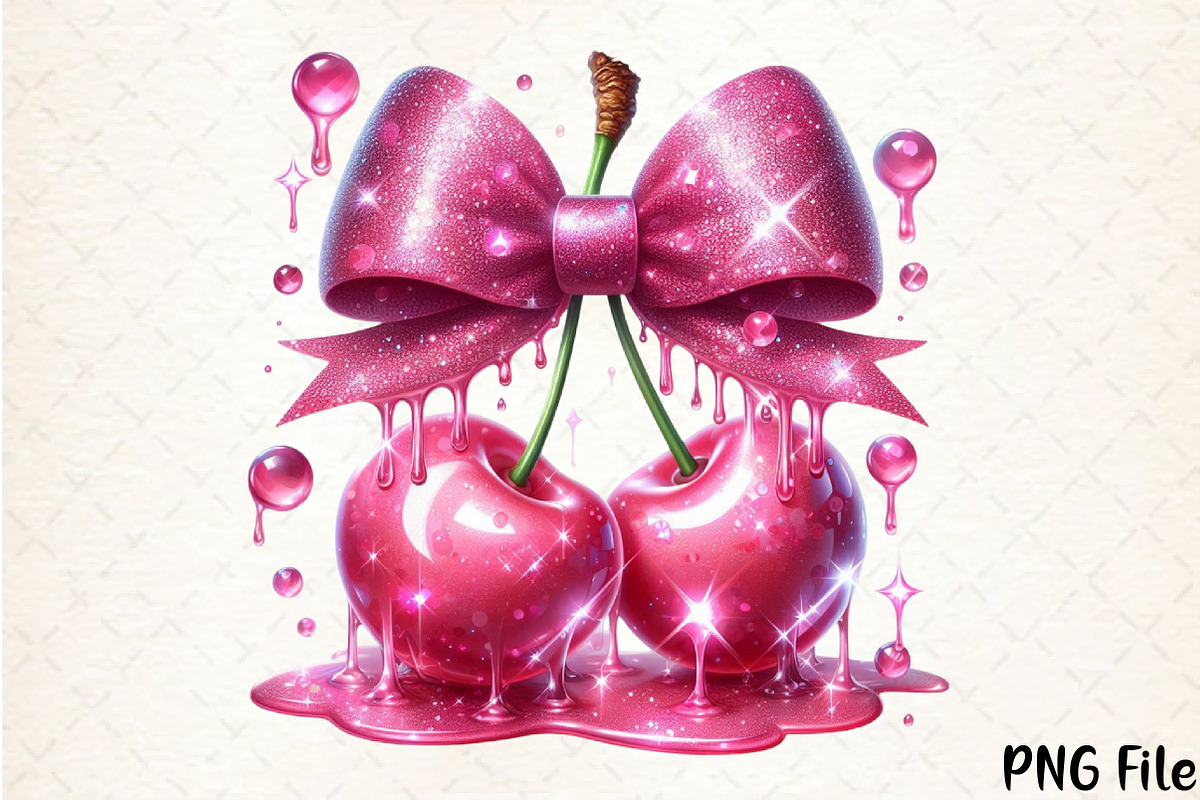 Dripping Cherry Clipart, a Seasonal Illustration by YA Design (Photo 1 of 4)