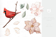 Red Cardinal Christmas - Mint, a Pattern Graphic by bhldesigns (Thumbnail 13 of 16)