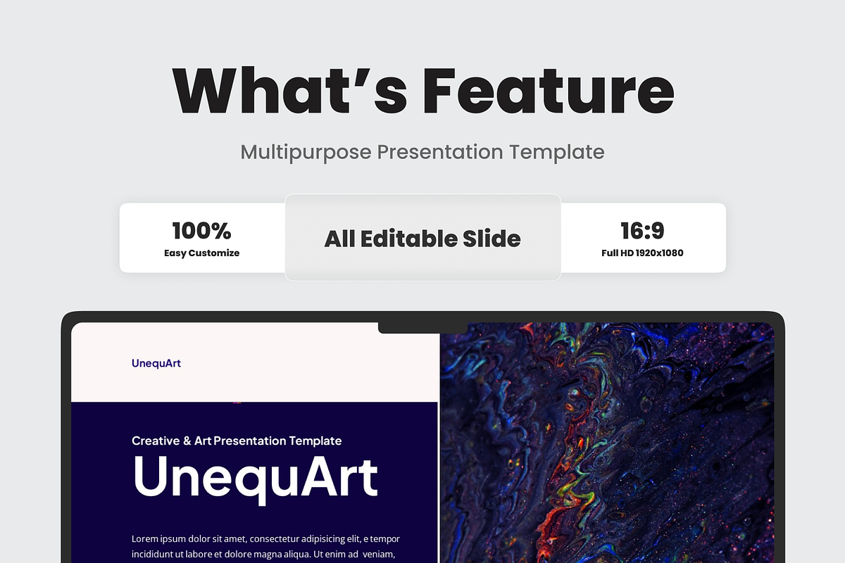 Creative & Art Google Slide, a Presentation Template by SquidPixey (Photo 2 of 6)