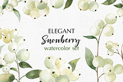 Watercolor Snowberry set, a Graphic by Colibri Watercolor (Thumbnail 1 of 5)