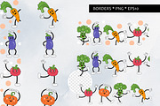 Fitness cartoon veggies. Vector., an Object Graphic by VaraNa Art (Thumbnail 3 of 10)