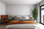 Interior Backgrpund Bedroom JPG, a Print Template by Mockup Shop (Thumbnail 2 of 2)
