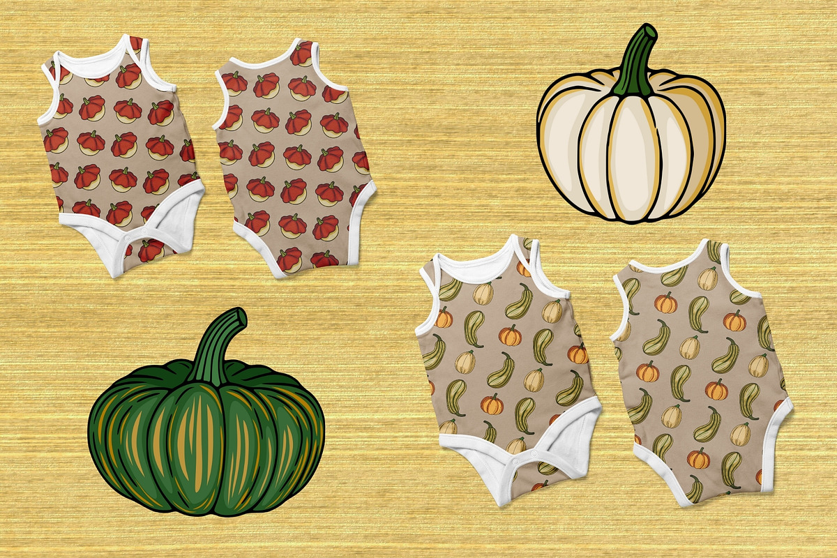Autumn Harvest: Pumpkin & Squash, a Pattern Graphic by Elatedowl (Photo 9 of 13)