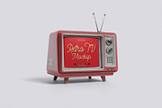 Retro TV Mockup Bundle Set, a Wearable Device Mockup by Rielismee (Thumbnail 3 of 5)