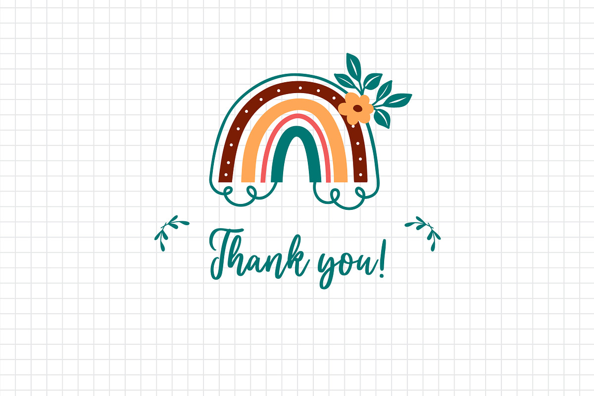 Boho Rainbow Cut Files, Clipart, an Object Graphic by ClipartMuchLove (Photo 7 of 7)