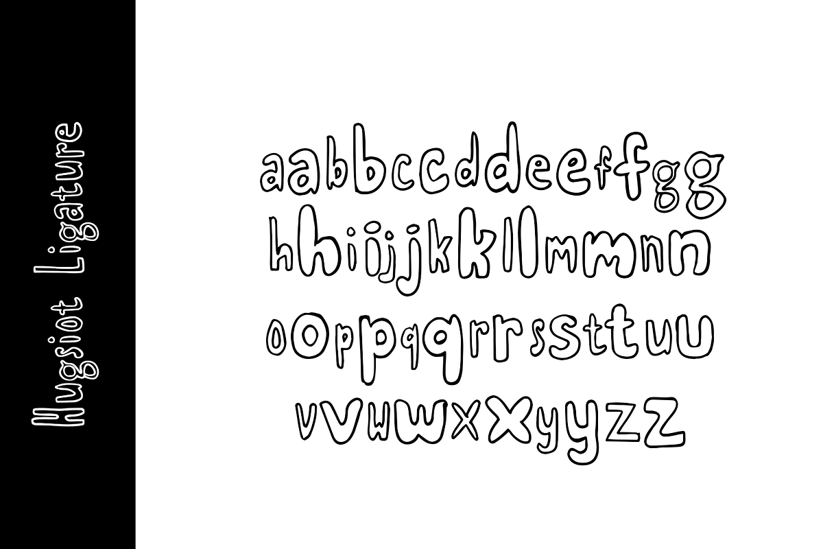 Hugsiot Hand Drawn Font, a Handwritten Font by madeDeduk (Photo 8 of 8)