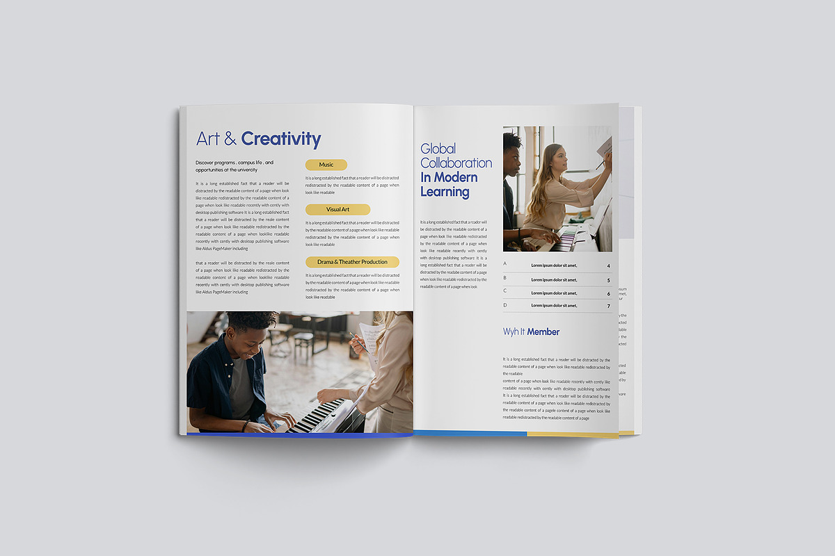 Project School Handbook Template, a Brochure Template by TMint Play (Photo 6 of 8)
