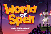 World of Spell – Cartoon Font, a Sans Serif Font by Pinisi ART (Thumbnail 1 of 10)