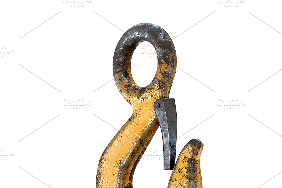 3D set of Used lifting crane hooks, an Object 3D Model by Vitamin (Photo 6 of 6)