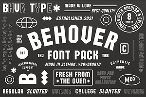 Behover - Logo Font Pack