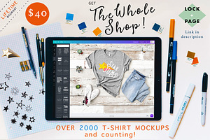 Bella Canvas 3001 Mockup Bundle V14