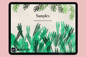 Vintage Tropical Foliage Brushes