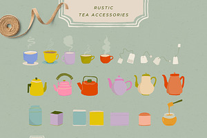 Tea Time Illustrations And Patterns