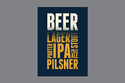 Beer grunge vector poster set., a Food Illustration by PoPaShop (Thumbnail 9 of 9)