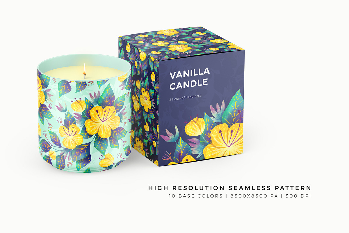 Yellow Garden Floral Pattern, a Pattern Graphic by Velliniki (Photo 8 of 12)