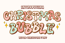 Christmas Bubble is retro font duo