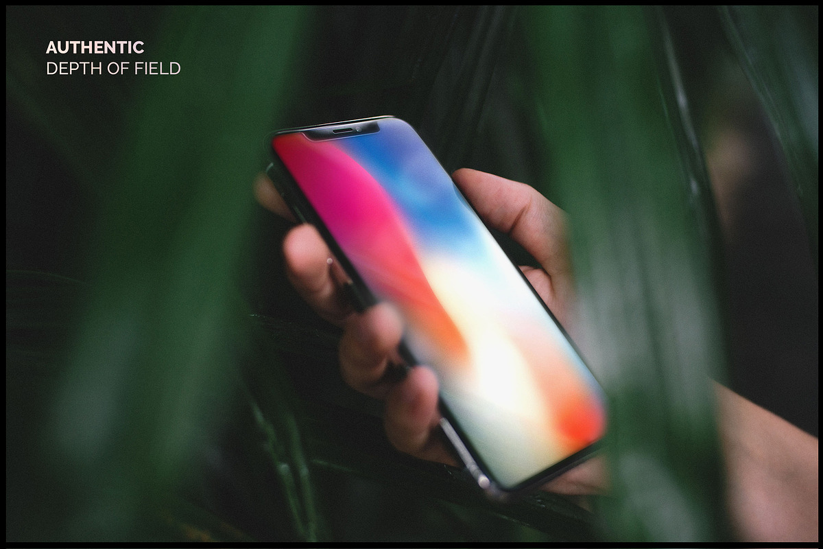 10 Authentic iPhone X Mockups, an iPhone Mockup by TomAnders (Photo 5 of 7)