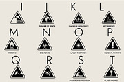 Warning Signs Dingbats Font, a Symbol Font by Minimalartstudio (Thumbnail 2 of 8)