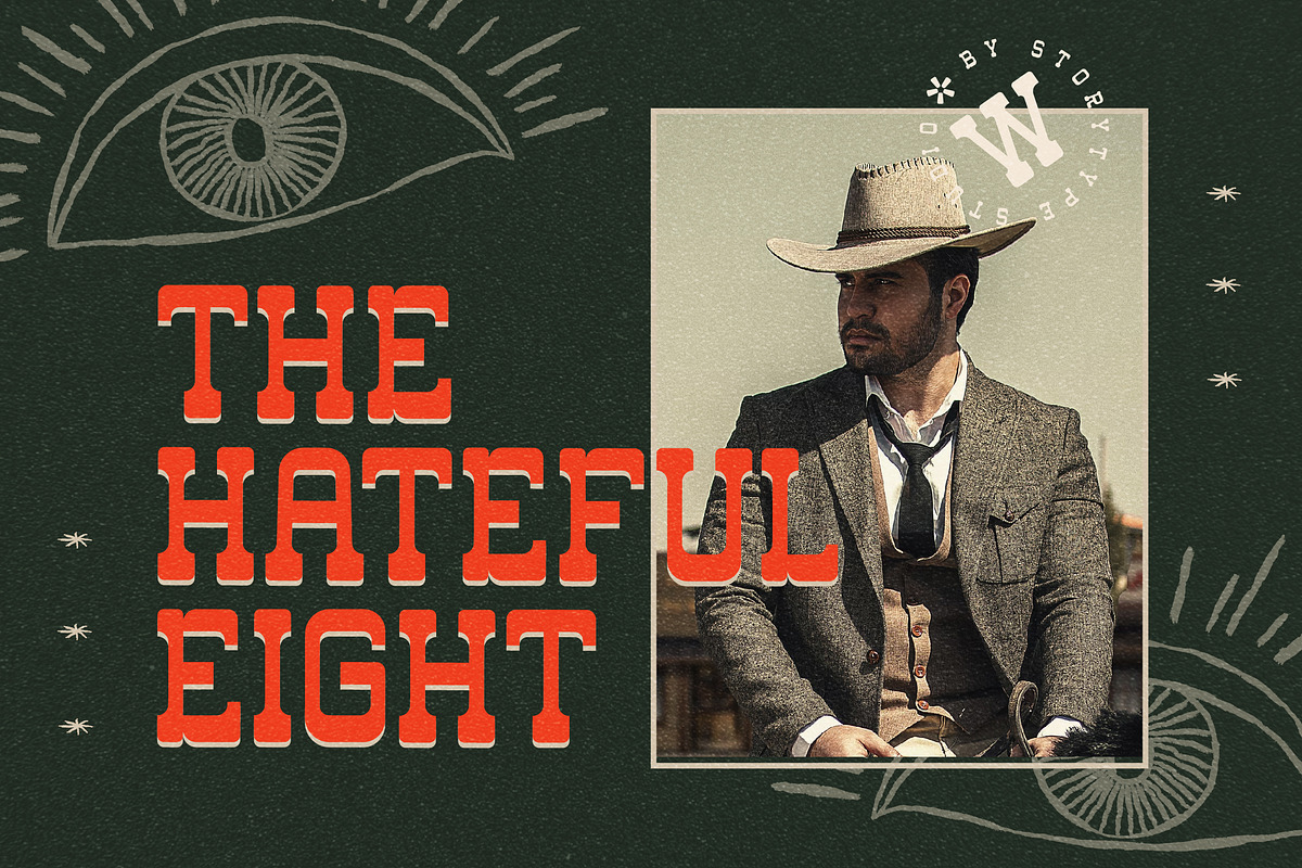 Western Carlo Retro Slab Serif Font, a Slab Serif Font by Storytype Studio (Photo 8 of 15)