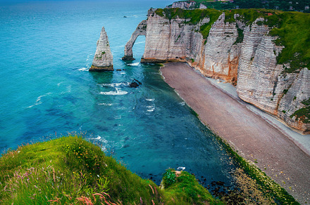 Admirable coastline with high cliffs, a Nature Photo by Alpine Dreams