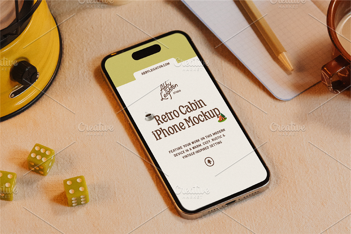 Retro Cabin  Device Mockup Pack, a Device Mockup by Abby Leighton Studio (Photo 2 of 7)