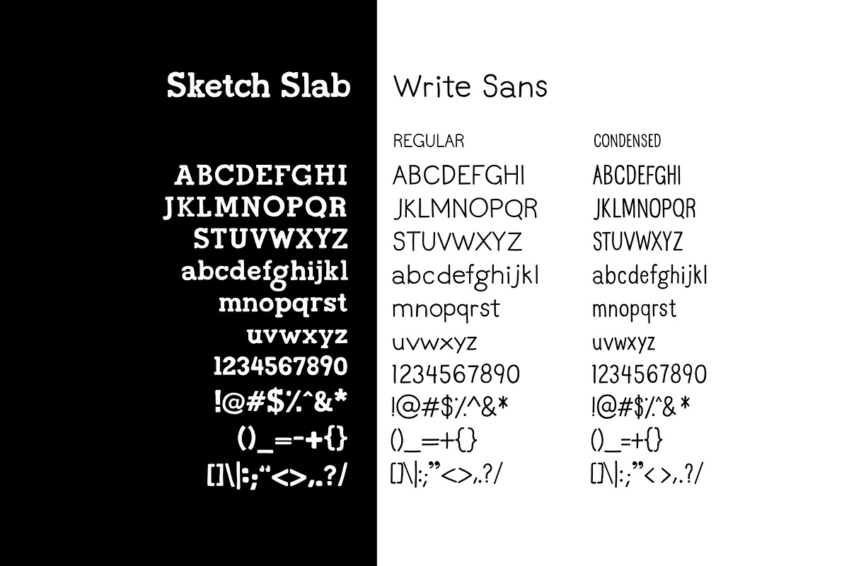 Slab and Sans Font Pair preview 2