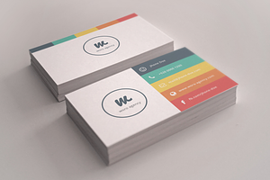 Flat Minimal Business Card
