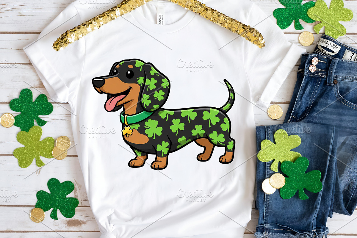 St. Patrick’s Day Dog PNG, an Illustration by Canvas Craft (Photo 4 of 4)