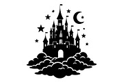 Fantasy Castle Cloud Moon Bundle, an Object Illustration by Gaye Art (Thumbnail 2 of 30)