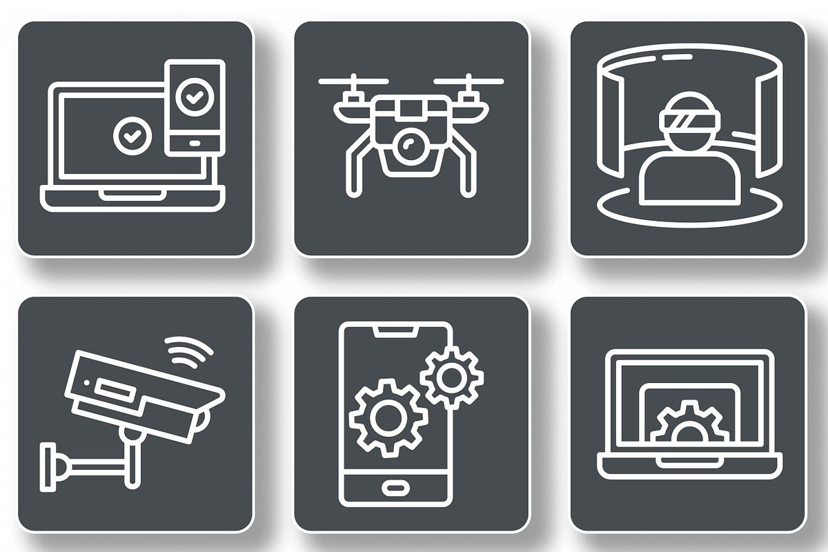 Technology and Digitalization Icons, an Icon by Tekuni (Photo 7 of 12)