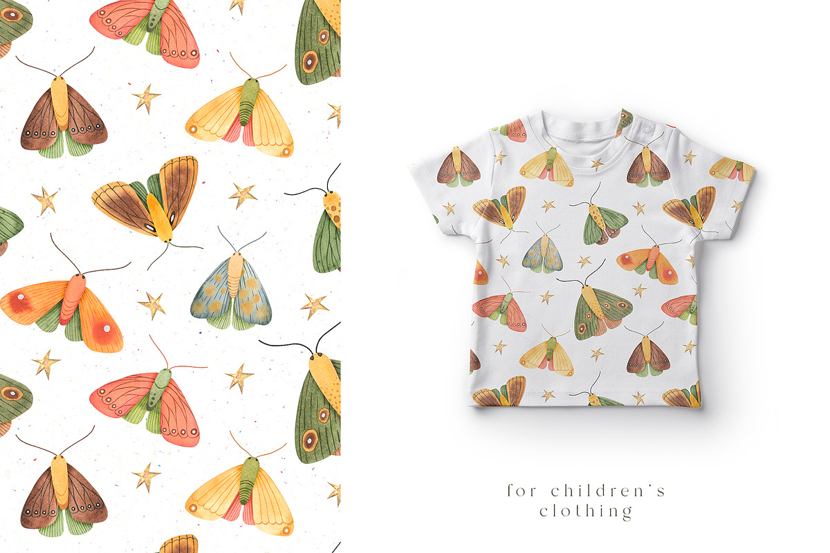 Butterfly seamless patterns, a Pattern Graphic by viktoriiavk (Photo 5 of 7)