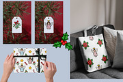 Christmas Angels: Patterns&Clipart, a Seasonal Illustration by Elatedowl (Thumbnail 12 of 15)