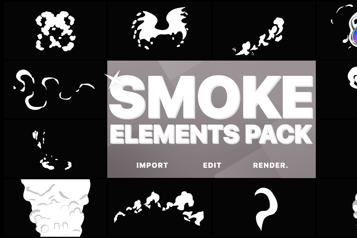 Smoke Elements | FCPX, a Templates & Theme by FlashFXbox (Photo 1 of 2)
