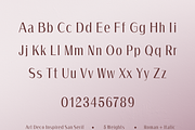 Agave || Art Deco Inspired San Serif, a Sans Serif Font by Marcelina Pulcini Designs (Thumbnail 3 of 3)