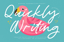 Quickly Writing Quirky Handwritten