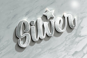 3D Gold & Silver Text Effects