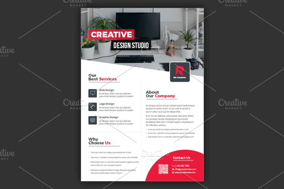 Business Flyer Template, a Flyer Template by Advaita Printables (Photo 2 of 4)