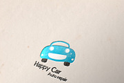 Happy Car Logo Template, a Branding & Logo Template by Raj Shop (Thumbnail 1 of 5)