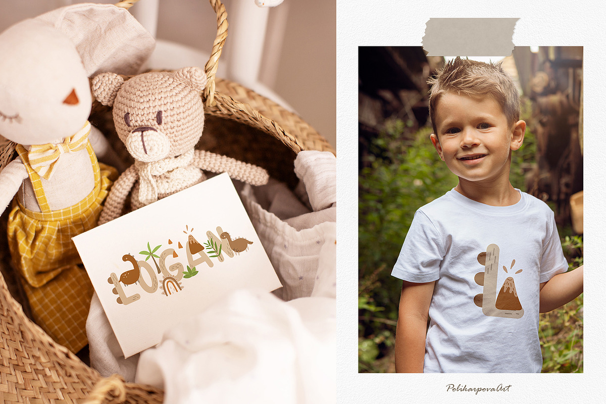 Kids name creator elements & letters, an Animal Illustration by polikarpovaart (Photo 10 of 13)