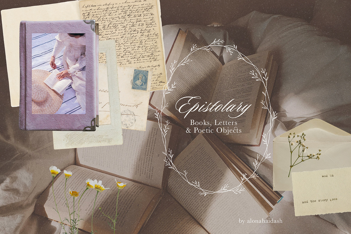 Vintage Books, Letters & Frames, an Object Graphic by alonahaidash (Photo 6 of 19)