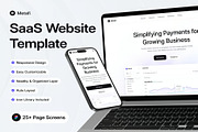 Metafi SaaS Website Template UI Kit, an UI Kit Template by Lumina_ui_ux202 (Thumbnail 1 of 7)