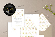 Gold Wedding Invitation Set, Sophie, an Invitation Template by Alice Bluefox (Thumbnail 9 of 11)